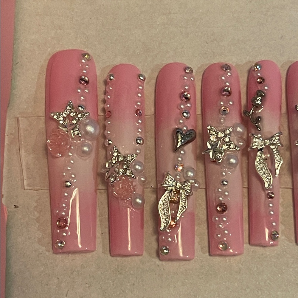 Press on Custom handmade press on acrylic gel, nails - Picture 2 of 10